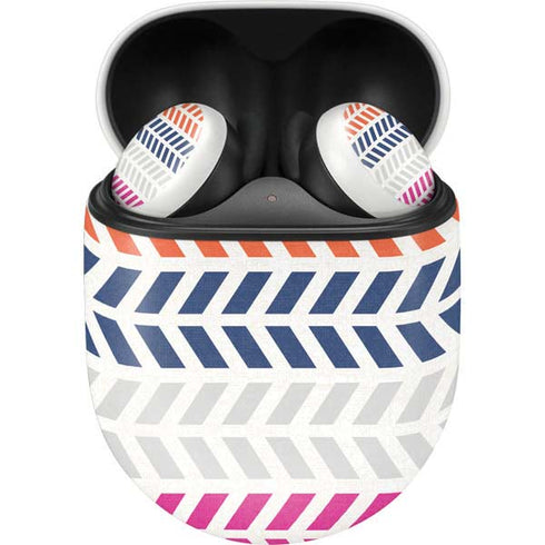 Striped Chevron Google Pixel Buds Skin